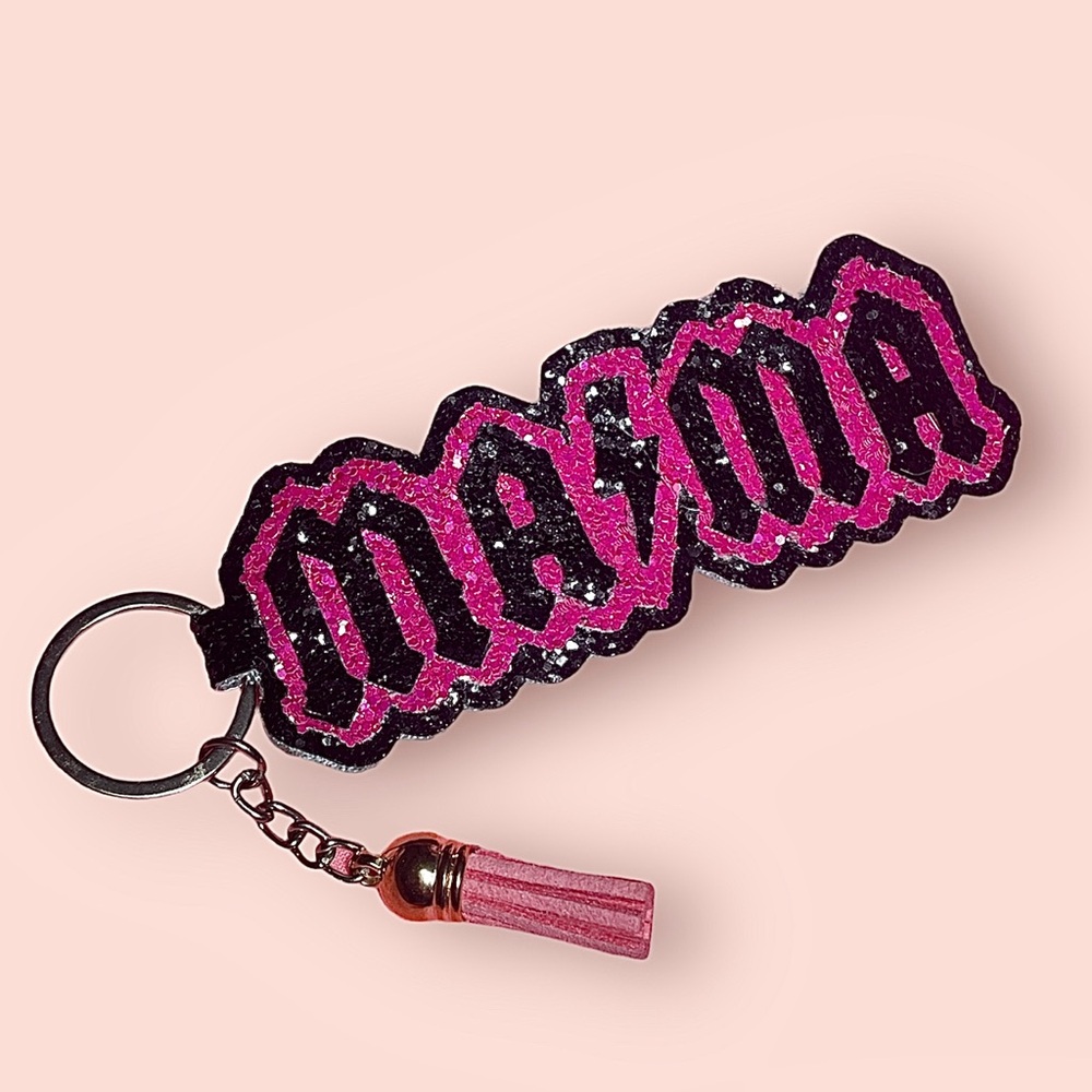 Glitter MAMA Keychain!